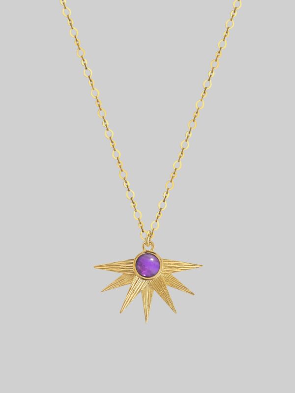 Ametyst naszyjnik Alcyone Purple Flame Iluzja Jewellery